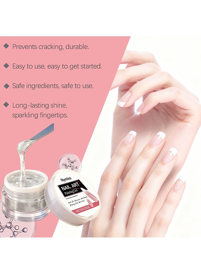 Nymixa Transparent nail glue. Easy to apply and operate. Natural and quick to dry. Transparent and invisible nail beauty gel 5g - Image 5